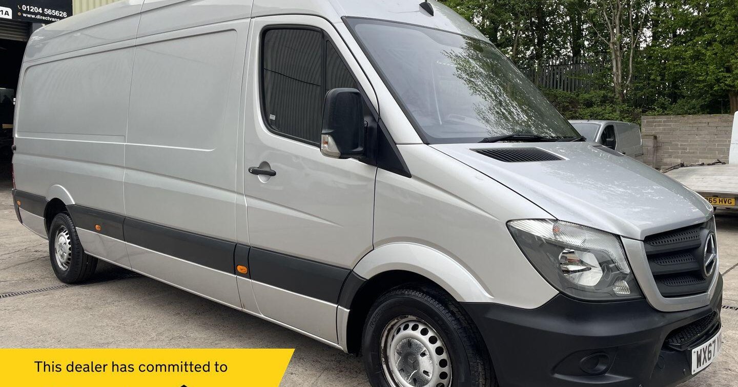 Used 2017 Mercedes-Benz Sprinter 2.1 314 CDi Panel Van 5dr Diesel Manual RWD L3 H3 (218 g/km, 140 bhp) for sale | Direct Vans Bolton Ltd