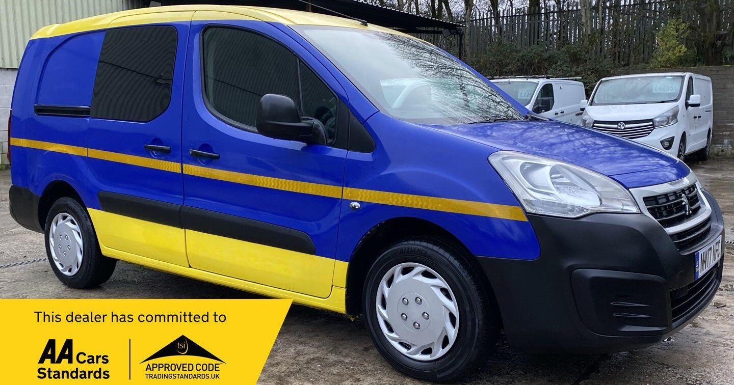 Used 2017 Peugeot Partner 1.6 BlueHDi 744 S Combi Van 6dr Diesel Manual L2 (113 g/km, 97.64 bhp) for sale | Direct Vans Bolton Ltd